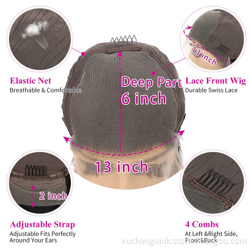 Wholesale Raw Brazilian Pre Plucked Lace Wigs For Black Women Unprocessed Virgin Cuticle Aligned 13X6 Human Hair Lace Front Wig